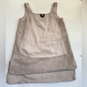 Sheer W BY WORTH Pleated, Delicate Blouse Size 4